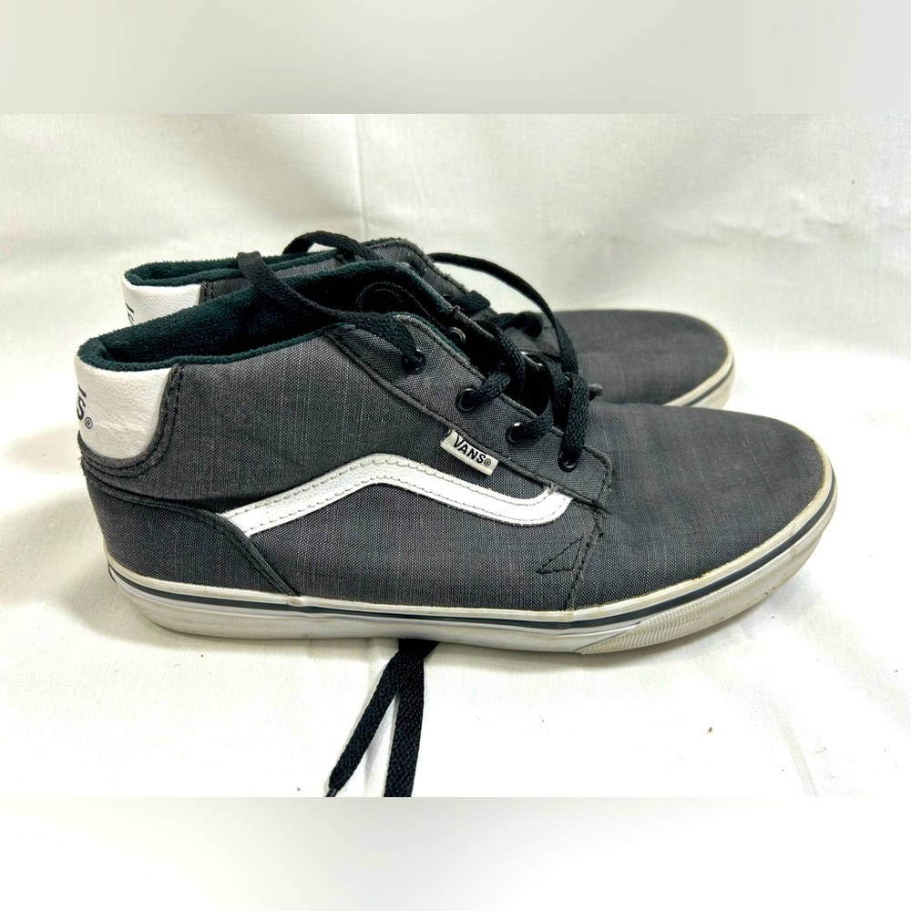 Brand New Vans Old Skool, Size US Youth 6.5, Dark Gray with White
